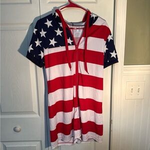 USA Flag Romper Jumpsuit
